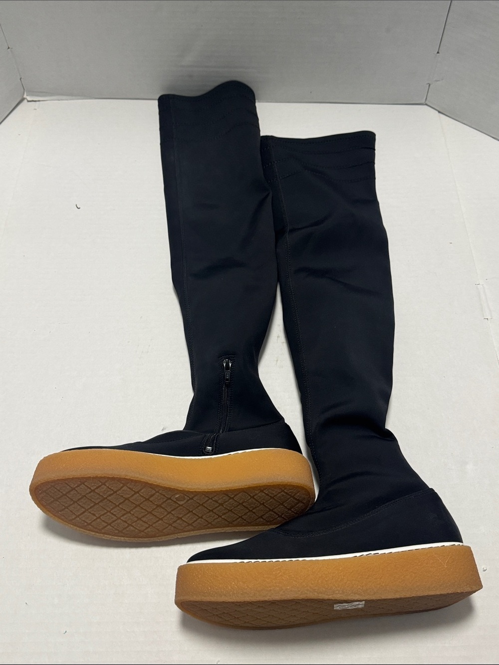 Free People  Black Outer Limits Stretch Boots Size 39 New in box
